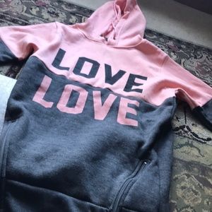 LOVE Gray And Pink SweatShirt